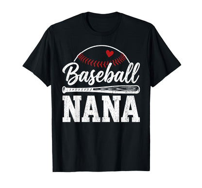 Baseball Nana Grandma Baseball T-Shirt - Casual Everyday Wear for Adults - T-Shirt, Sweatshirt, Hoodie