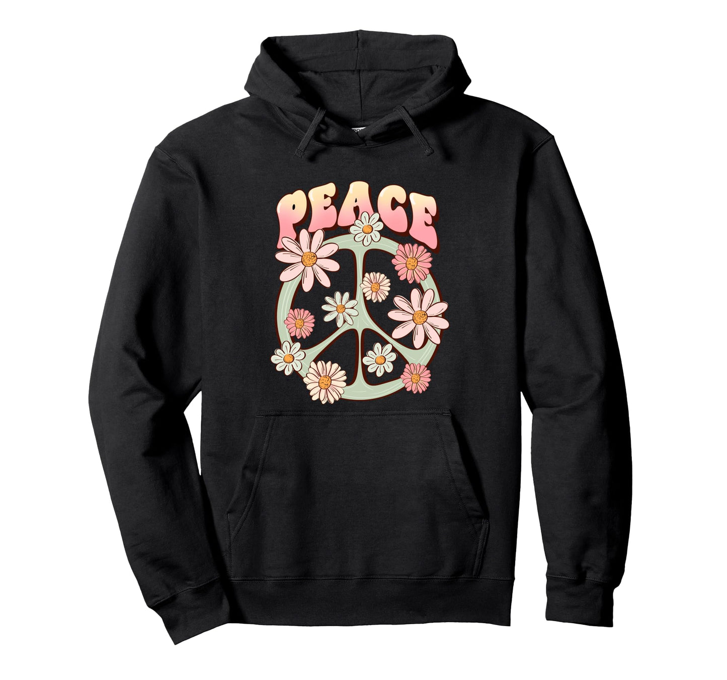 Peace Love Hoodie - Minimalist Print Unisex - T-Shirt, Sweatshirt, Hoodie