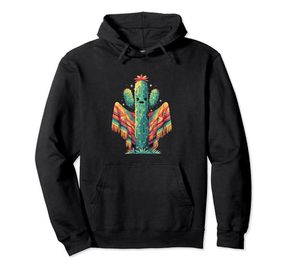 Cactus Serape Succulent Plant Cacti Hoodie - Trendy Graphic for Adults - T-Shirt, Sweatshirt, Hoodie
