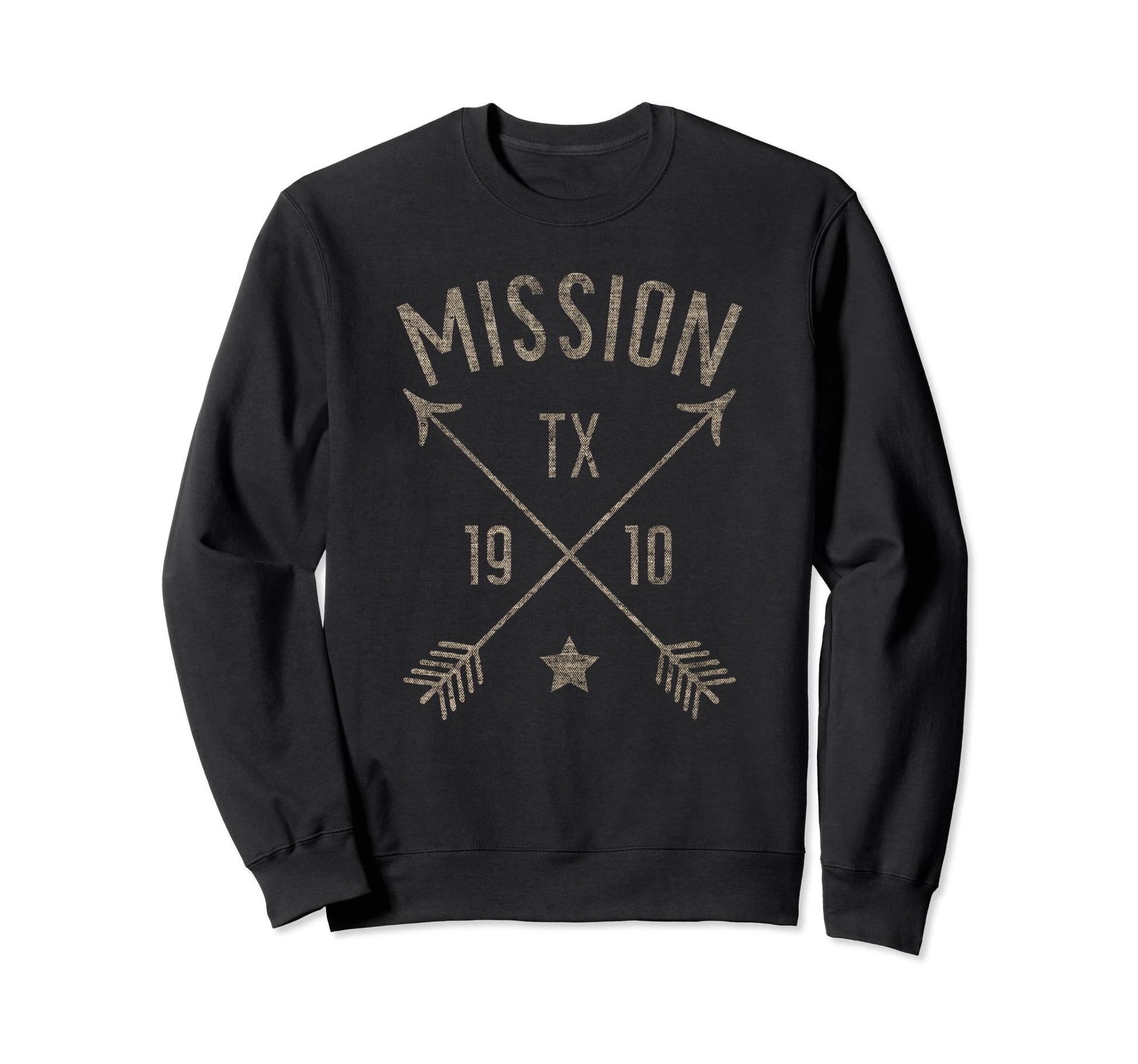 Mission Tx Distressed Boho Arrows Sweatshirt - Unique Graphic Men Women - T-Shirt, Sweatshirt, Hoodie