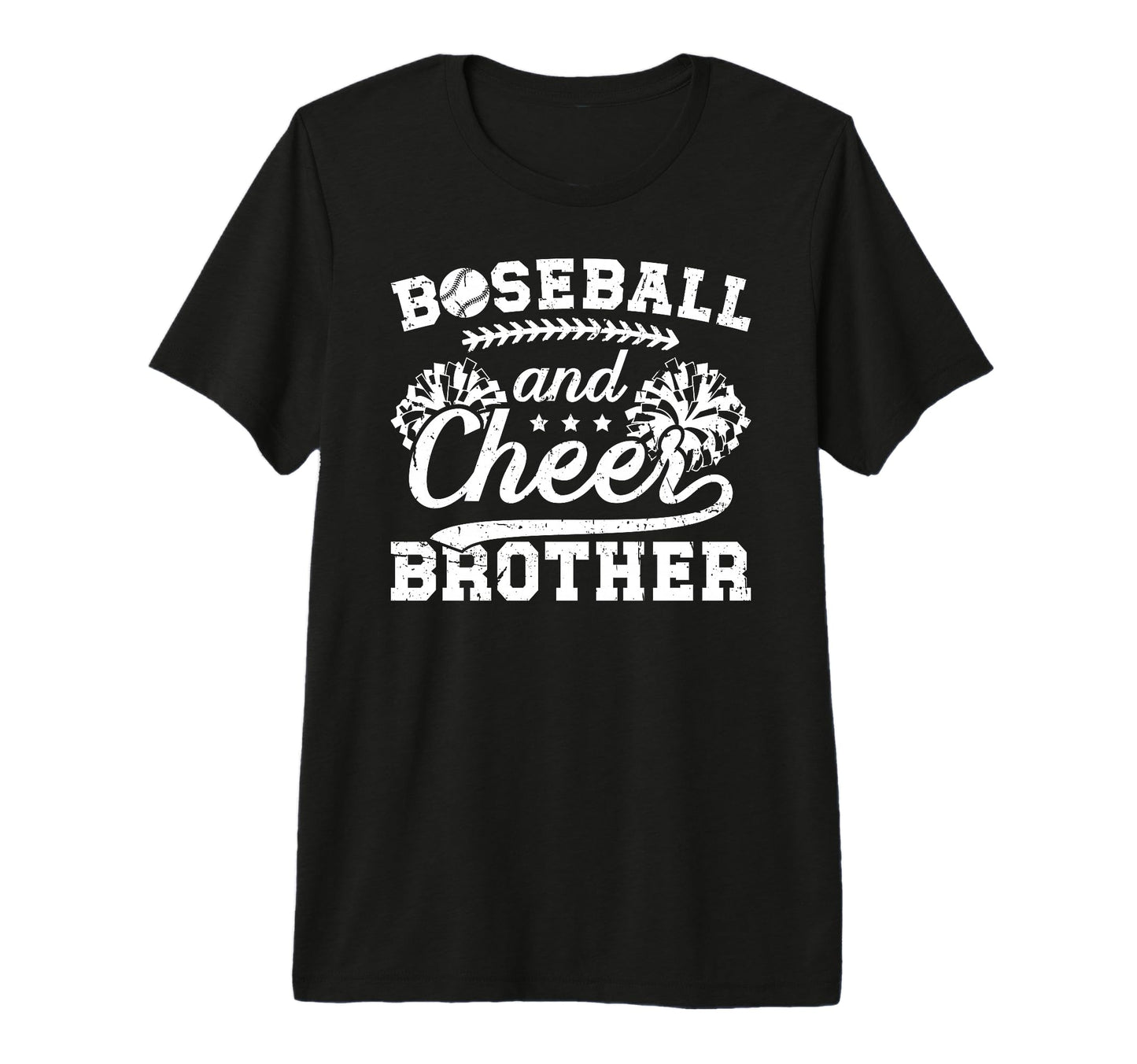 Baseball And Cheer Brother Baseball T-Shirt - Trendy Graphic Men Women - T-Shirt, Sweatshirt, Hoodie