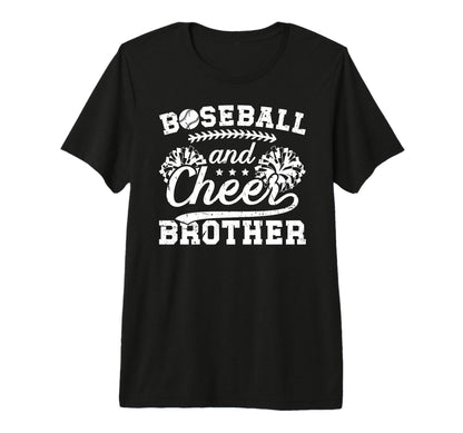 Baseball And Cheer Brother Baseball T-Shirt - Trendy Graphic Men Women - T-Shirt, Sweatshirt, Hoodie