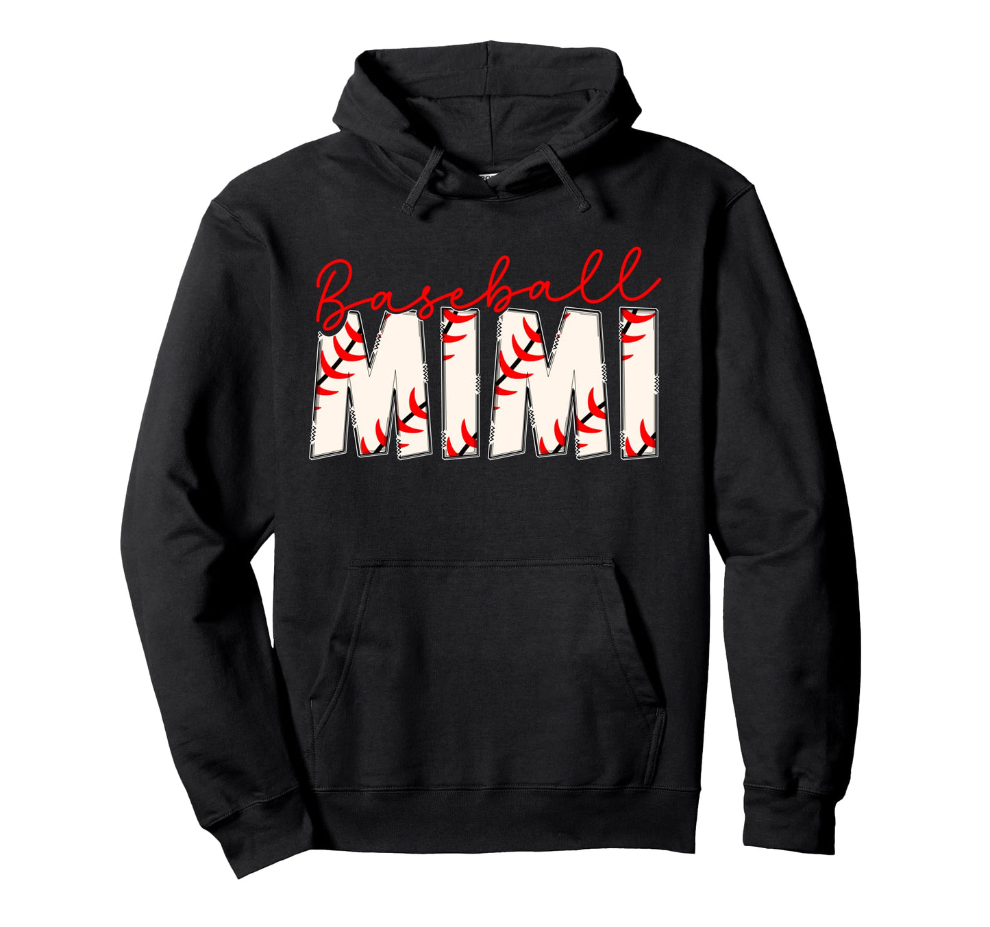 Baseball Mimi Grandma Baseball Player Hoodie - Fun Novelty Design Unisex - T-Shirt, Sweatshirt, Hoodie