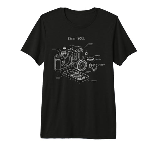 Film Camera Exploded View 35Mm Soul T-Shirt - Casual Everyday Wear Unisex - T-Shirt, Sweatshirt, Hoodie