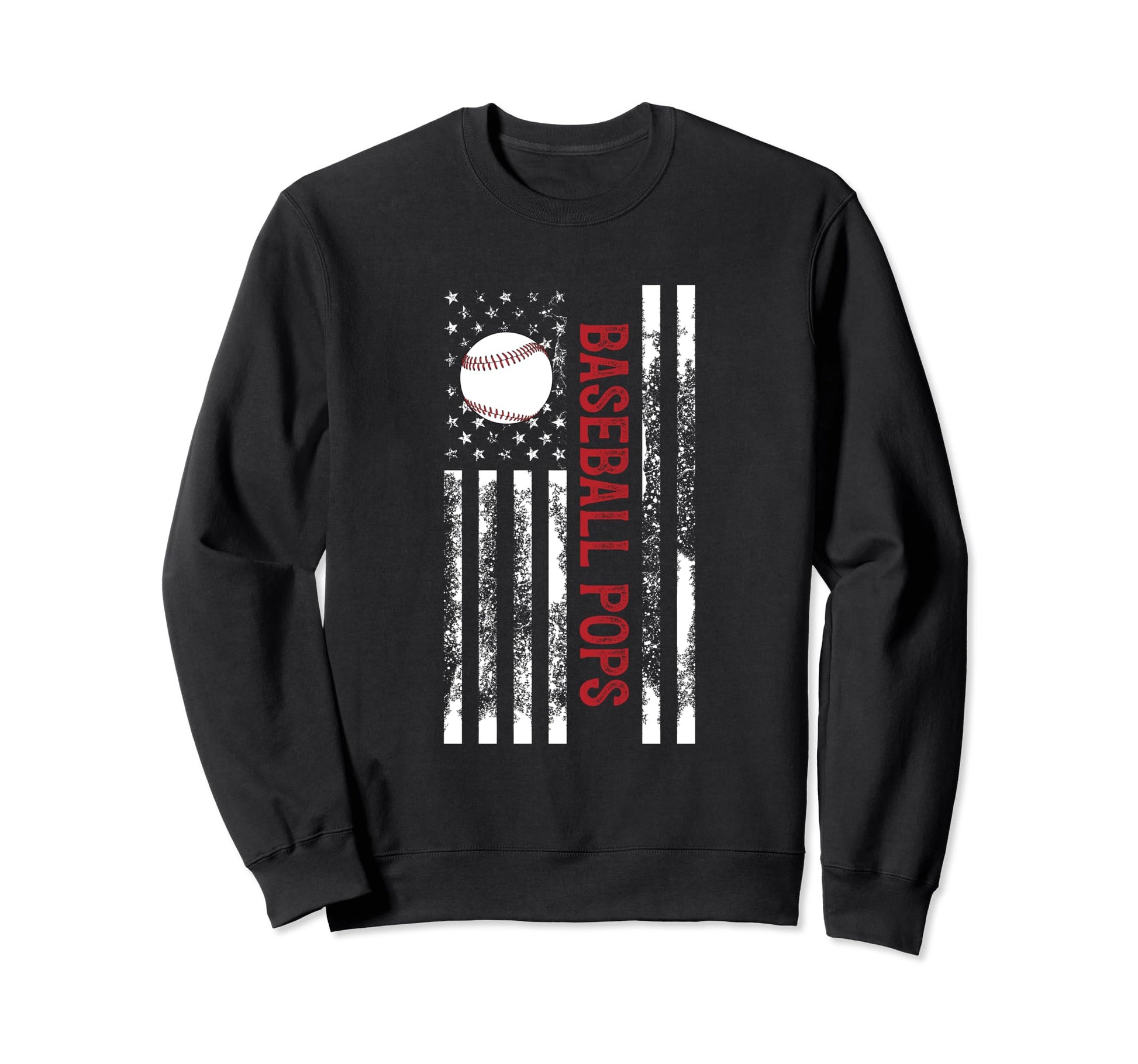 Baseball Pops Baseball Player Pops Us Sweatshirt - Unique Graphic Unisex - T-Shirt, Sweatshirt, Hoodie