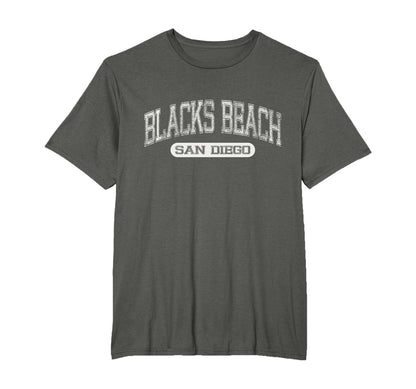 Blacks Beach San Diego Distressed Beach T-Shirt - Graphic Print for Adults - T-Shirt, Sweatshirt, Hoodie