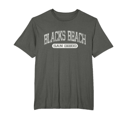 Blacks Beach San Diego Distressed Beach T-Shirt - Graphic Print for Adults - T-Shirt, Sweatshirt, Hoodie
