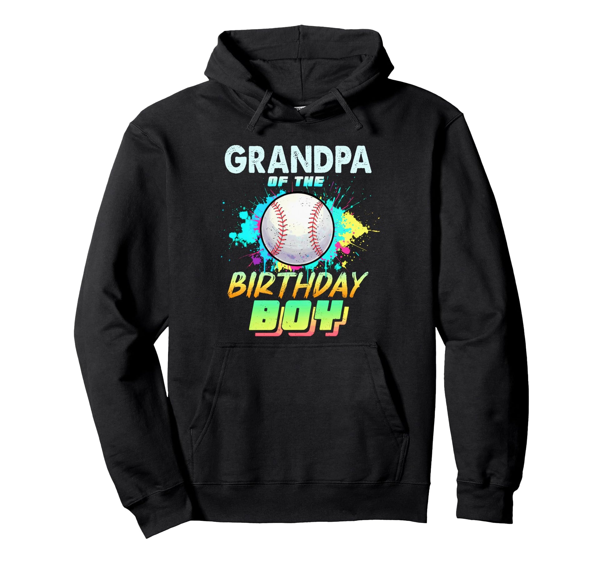 Grandpa Birthday Baseball Matching Hoodie - Custom Art Print Men Women - T-Shirt, Sweatshirt, Hoodie
