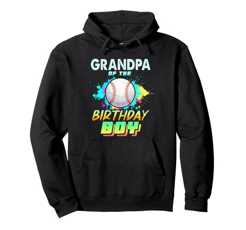 Grandpa Birthday Baseball Matching Hoodie - Custom Art Print Men Women - T-Shirt, Sweatshirt, Hoodie