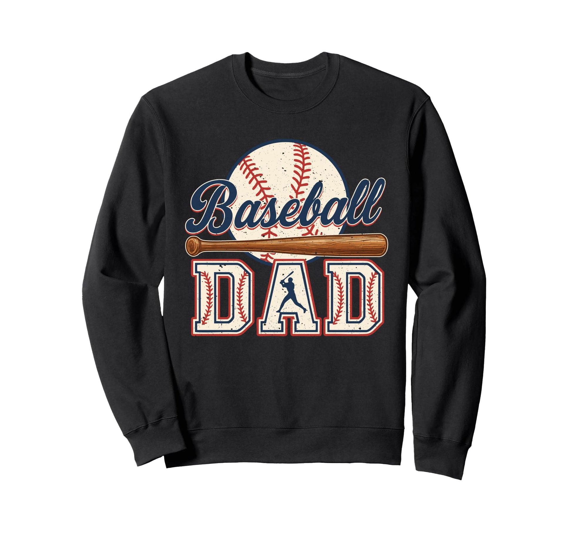 Baseball Dad Happy Fathers Day Sweatshirt - Aesthetic Graphic Unisex - T-Shirt, Sweatshirt, Hoodie