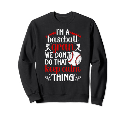 Im Baseball Gran Grandma Gran Sweatshirt - Minimalist Print for Adults - T-Shirt, Sweatshirt, Hoodie