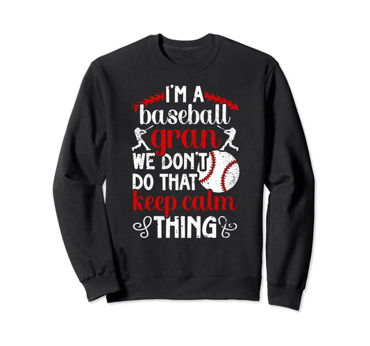 Im Baseball Gran Grandma Gran Sweatshirt - Minimalist Print for Adults - T-Shirt, Sweatshirt, Hoodie