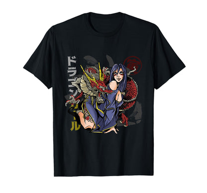 Dragon Japan Egirl Aesthetic Pastel T-Shirt - Graphic Print for Adults - T-Shirt, Sweatshirt, Hoodie