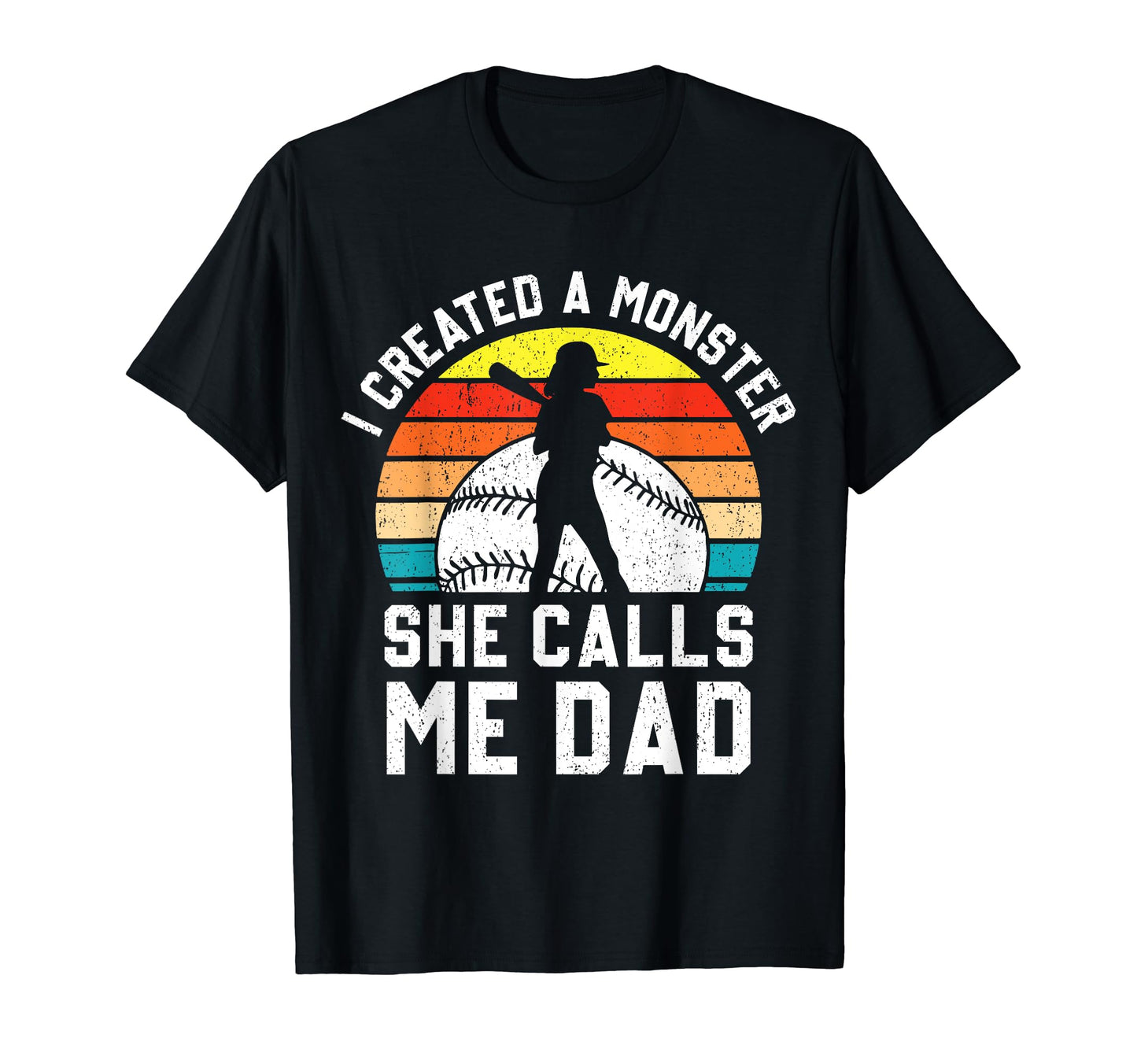 Softball Dad Funny Softball Game T-Shirt - Minimalist Print Men Women - T-Shirt, Sweatshirt, Hoodie