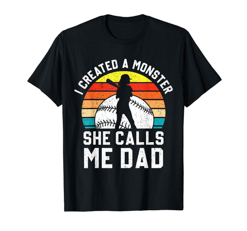 Softball Dad Funny Softball Game T-Shirt - Minimalist Print Men Women - T-Shirt, Sweatshirt, Hoodie