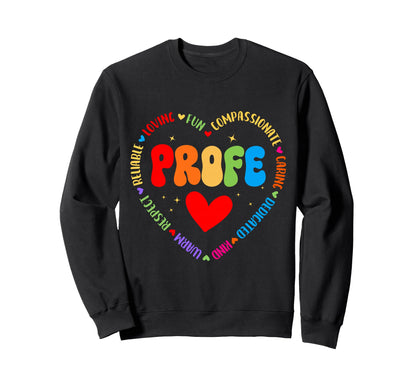 Maestra Rainbow Regalos Maestra Sweatshirt - Novelty Apparel Unisex - T-Shirt, Sweatshirt, Hoodie