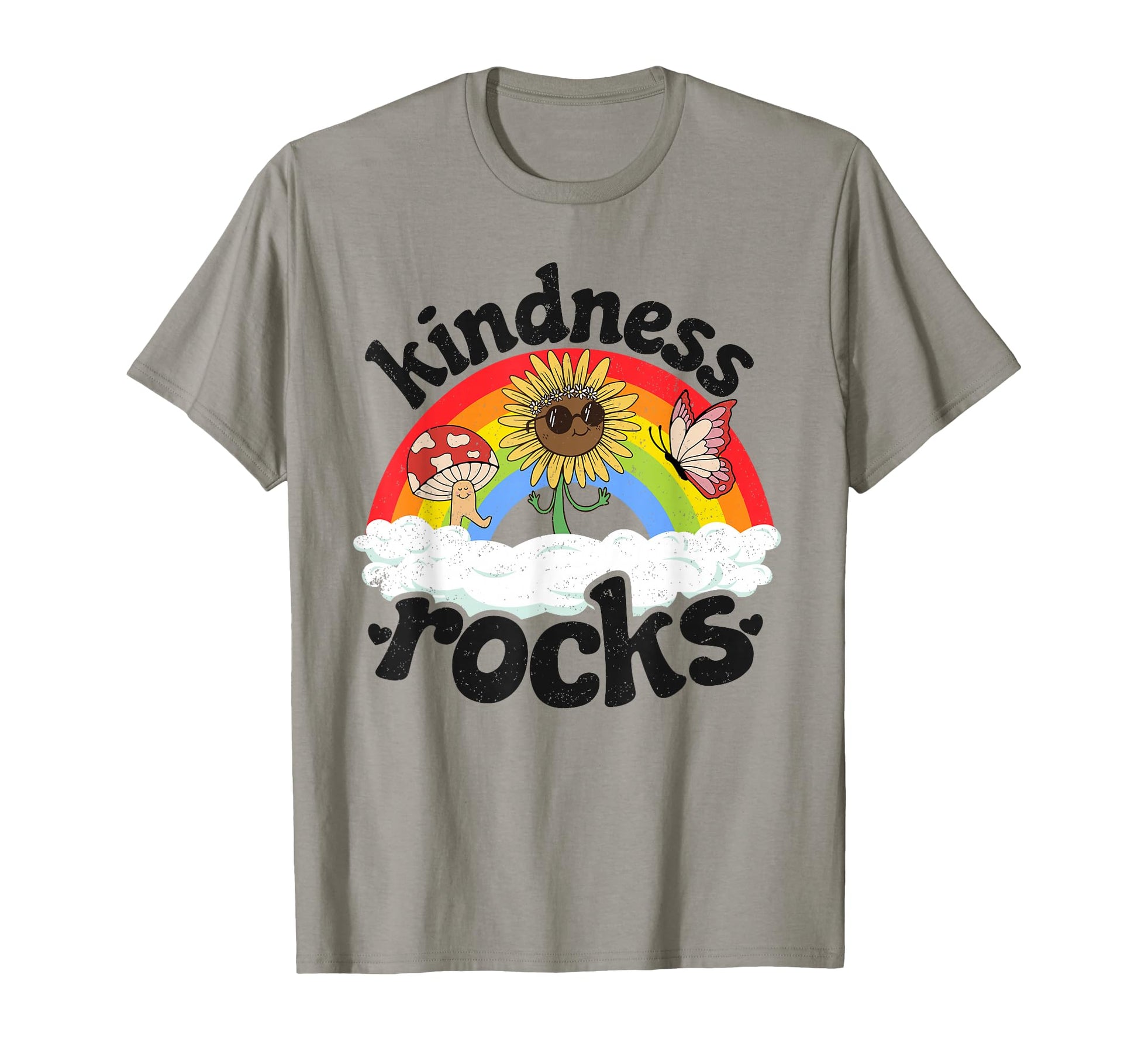 Anti Bullying Hippie Teacher Rainbow T-Shirt - Novelty Apparel for Adults - T-Shirt, Sweatshirt, Hoodie