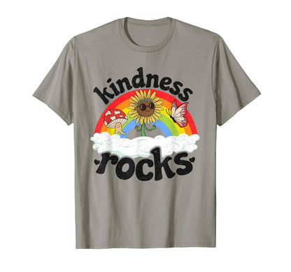 Anti Bullying Hippie Teacher Rainbow T-Shirt - Novelty Apparel for Adults - T-Shirt, Sweatshirt, Hoodie