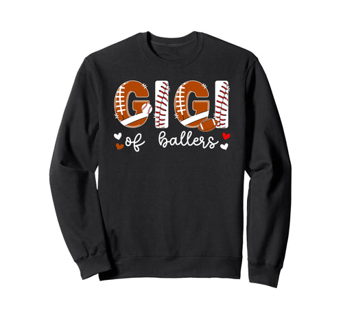 Gigi Ballers Baseball Football Gigi Sweatshirt - Minimalist Print Unisex - T-Shirt, Sweatshirt, Hoodie