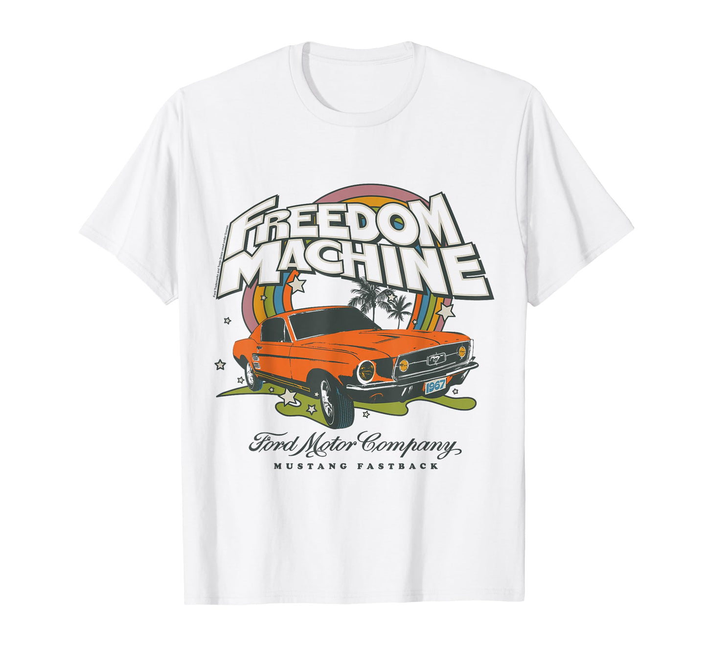 Ford Orange Mustang Fastrack T-Shirt - Casual Everyday Wear Men Women - T-Shirt, Sweatshirt, Hoodie