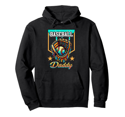 Baseball Drip Baseball Daddy Ice Cream Hoodie - Novelty Apparel for Adults - T-Shirt, Sweatshirt, Hoodie