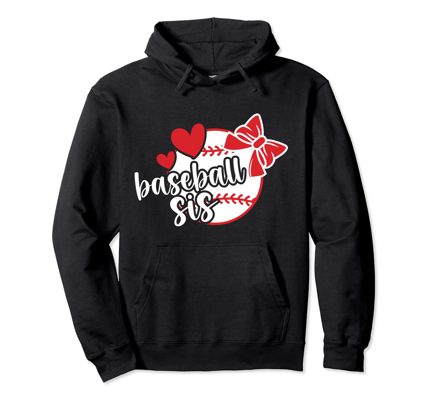 Baseball Sister Baseball Player Hoodie - Aesthetic Graphic for Adults - T-Shirt, Sweatshirt, Hoodie