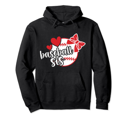 Baseball Sister Baseball Player Hoodie - Aesthetic Graphic for Adults - T-Shirt, Sweatshirt, Hoodie