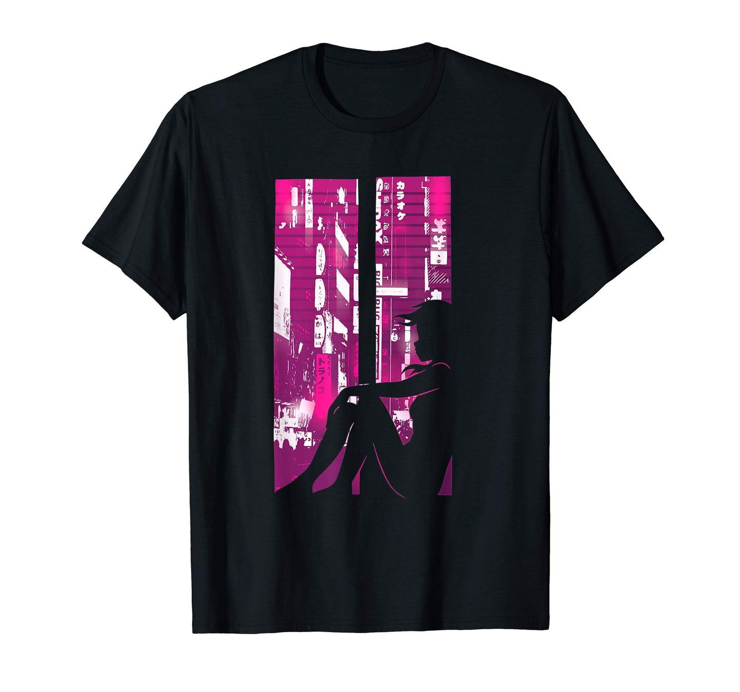 Anime Vaporwave Aesthetic T-Shirt - Fun Novelty Design for Adults - T-Shirt, Sweatshirt, Hoodie