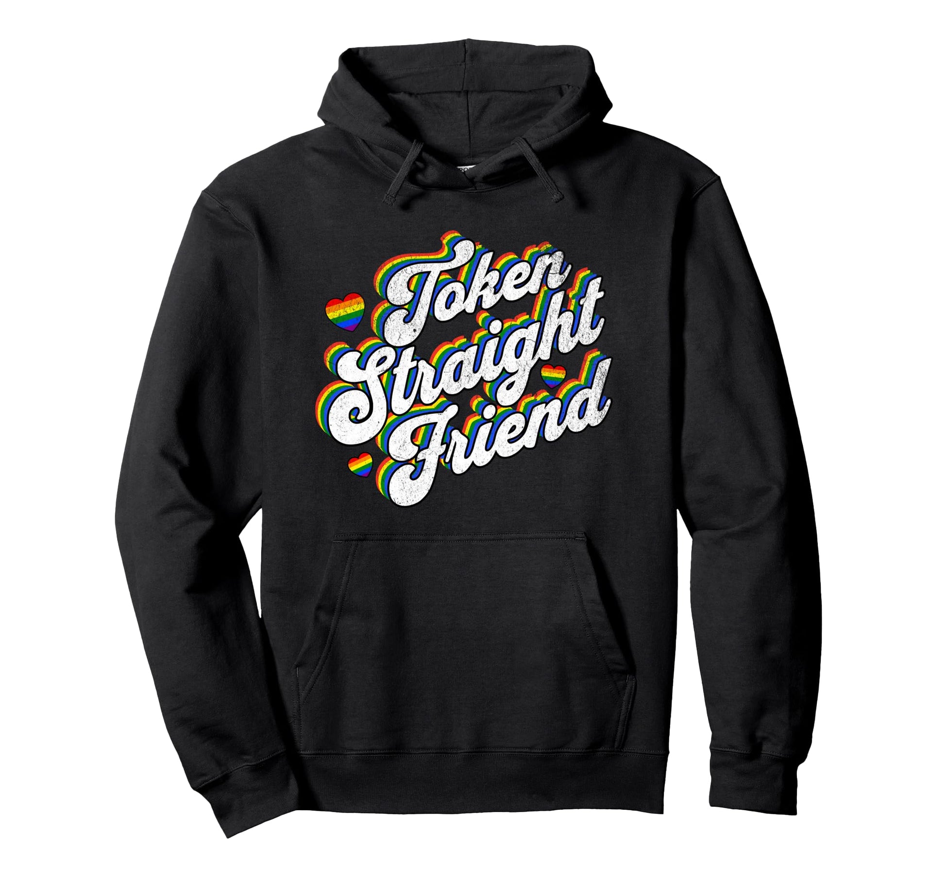 Token Straight Friend Pride Month Ally Hoodie - Custom Art Print Men Women - T-Shirt, Sweatshirt, Hoodie