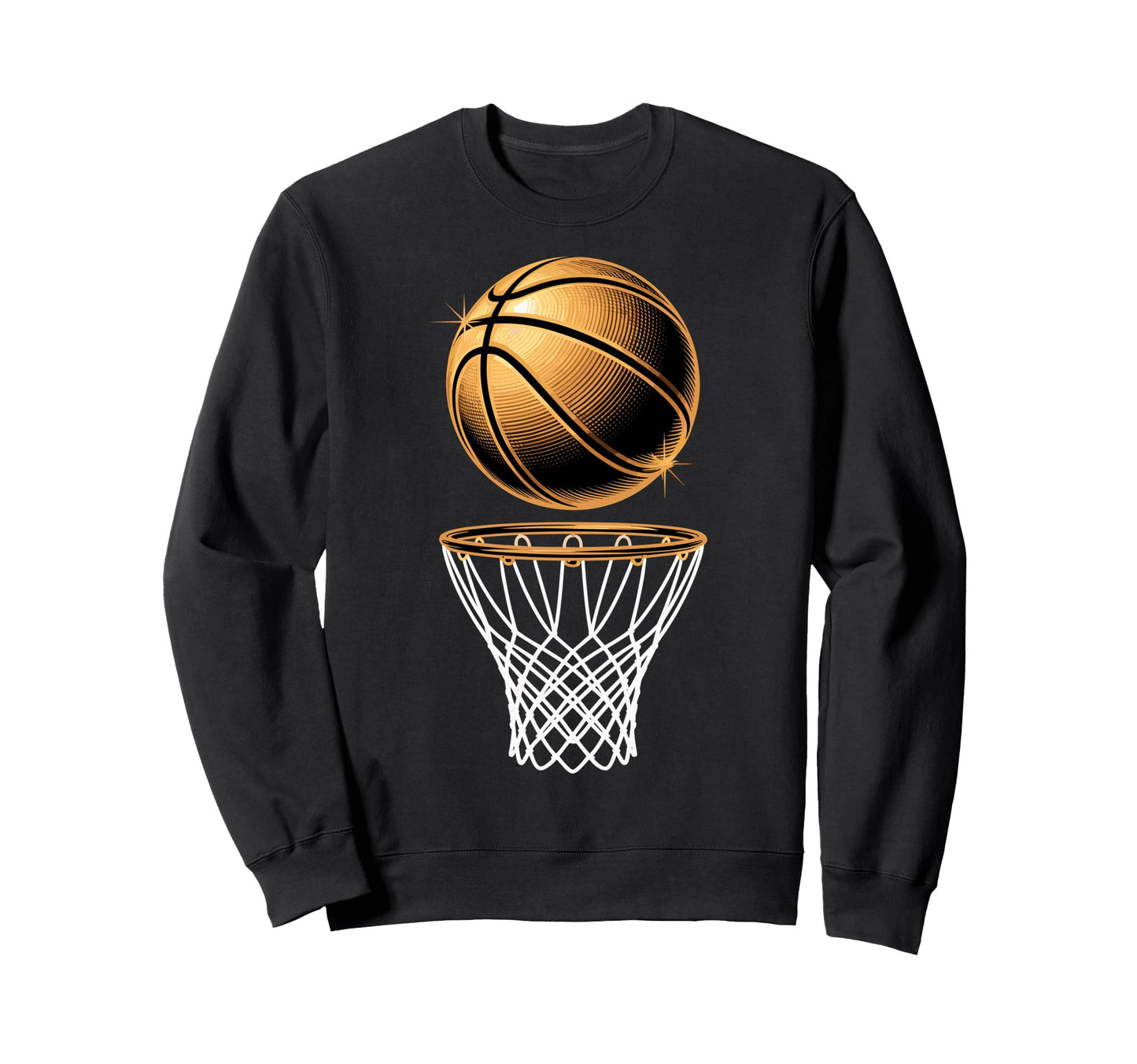 Basketball Basket Ball Sweatshirt - Fun Novelty Design Men Women - T-Shirt, Sweatshirt, Hoodie