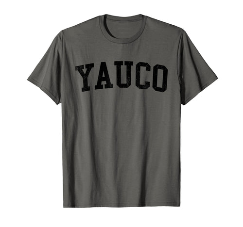 Yauco Pr Distressed Black Varsity T-Shirt - Casual Everyday Wear for Adults - T-Shirt, Sweatshirt, Hoodie