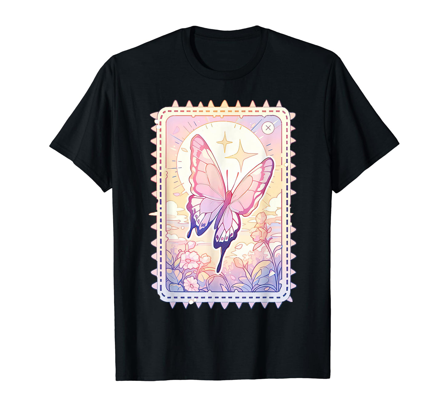 Pastel Butterfly Dreamy Nostalgia T-Shirt - Fun Novelty Design for Adults - T-Shirt, Sweatshirt, Hoodie