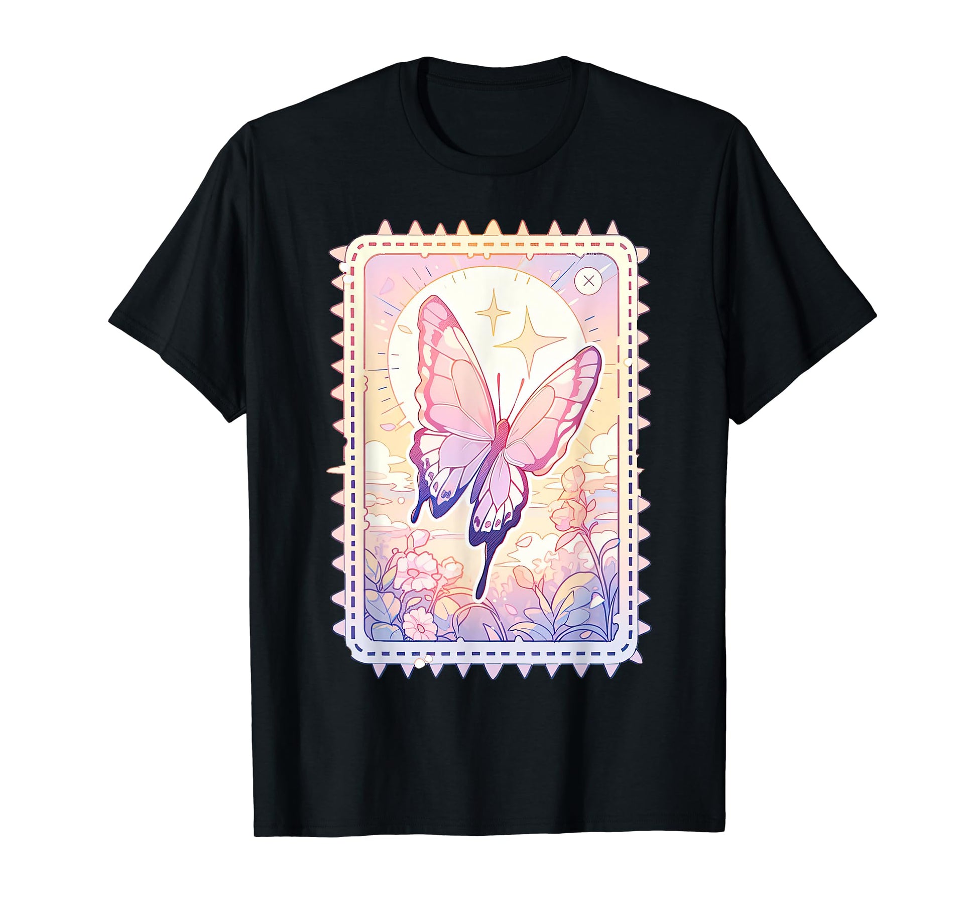 Pastel Butterfly Dreamy Nostalgia T-Shirt - Fun Novelty Design for Adults - T-Shirt, Sweatshirt, Hoodie