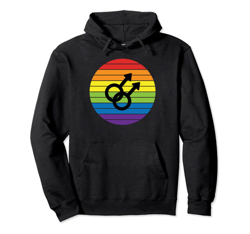 Gay Symbol Rainbow Flag Hoodie - Unique Graphic Unisex - T-Shirt, Sweatshirt, Hoodie
