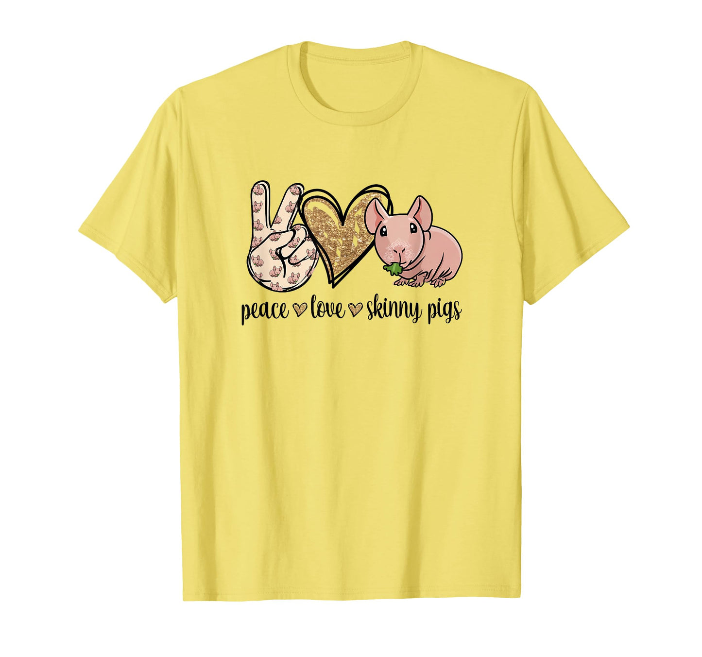 Womens Funny Peace Love Hairless T-Shirt - Unique Graphic for Adults - T-Shirt, Sweatshirt, Hoodie