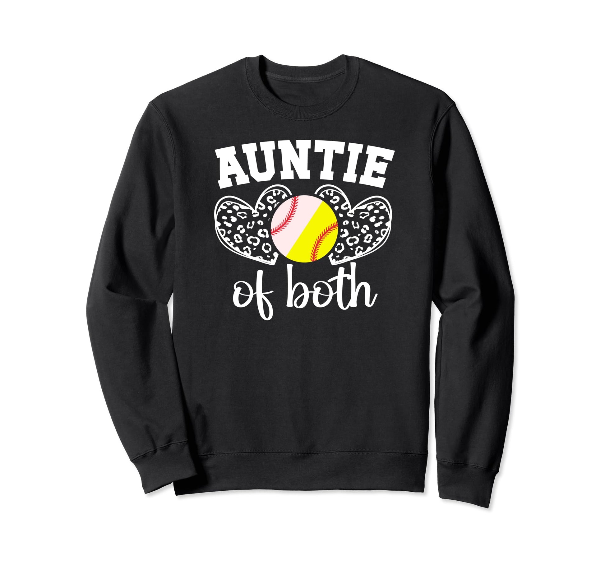 Auntie Both Baseball Softball Sweatshirt - Aesthetic Graphic Men Women - T-Shirt, Sweatshirt, Hoodie