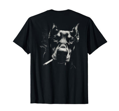 Doberman Smoking Cigarette Grunge Meme 90S T-Shirt - Graphic Print Unisex - T-Shirt, Sweatshirt, Hoodie