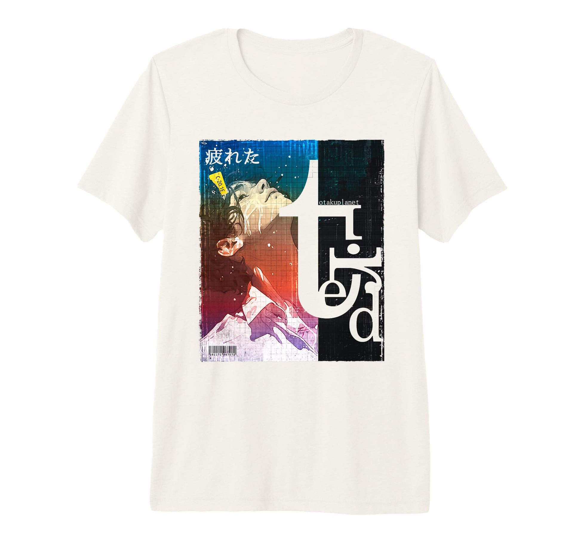 Tired Vaporwave Text Japanese T-Shirt - Custom Art Print Men Women - T-Shirt, Sweatshirt, Hoodie