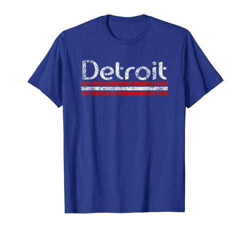 Detroit Michigan Weathered Stripe T-Shirt - Unique Graphic for Adults - T-Shirt, Sweatshirt, Hoodie