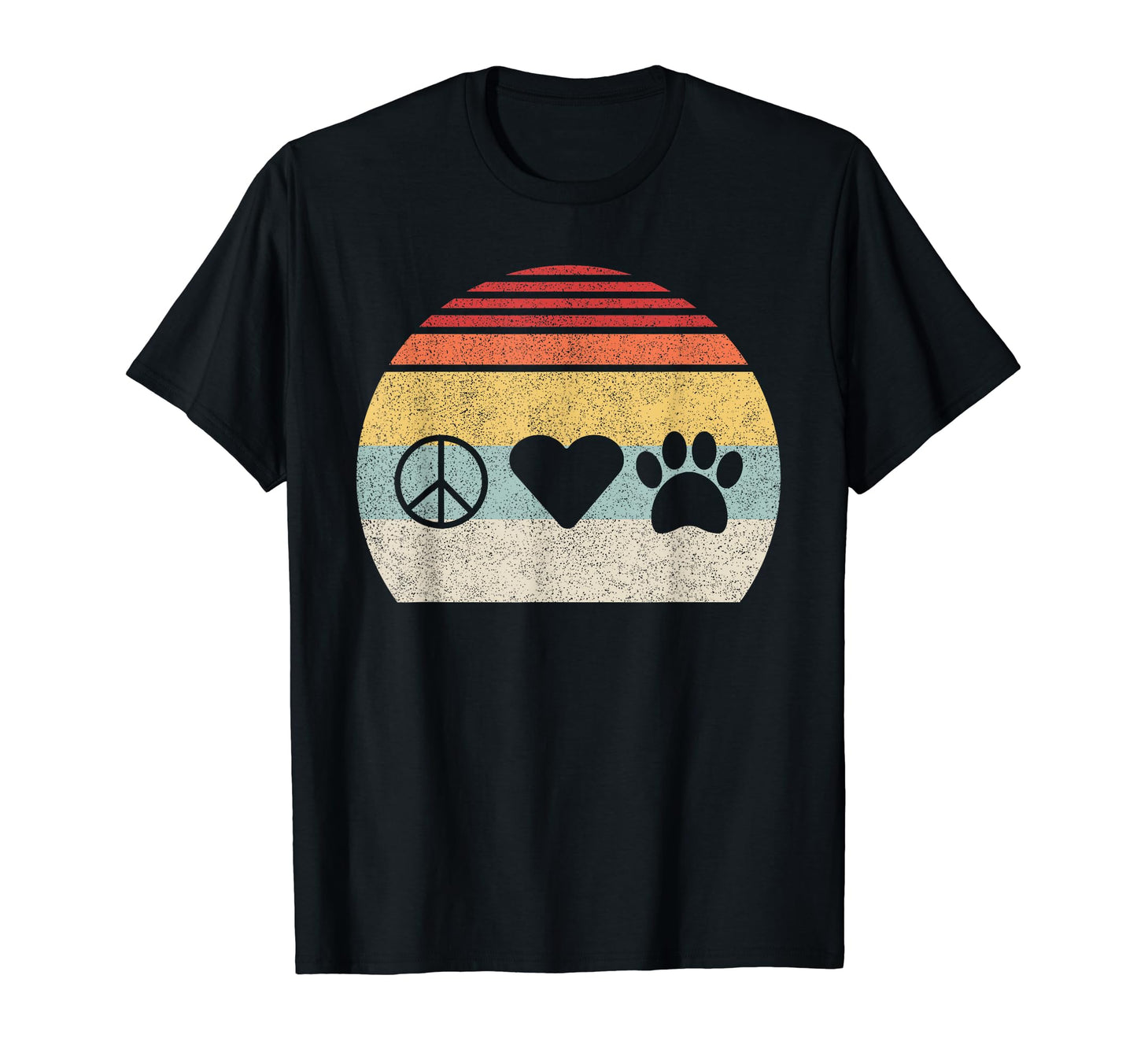 Peace Love And Dogs Dog Lover Gift T-Shirt - Casual Everyday Wear Unisex - T-Shirt, Sweatshirt, Hoodie