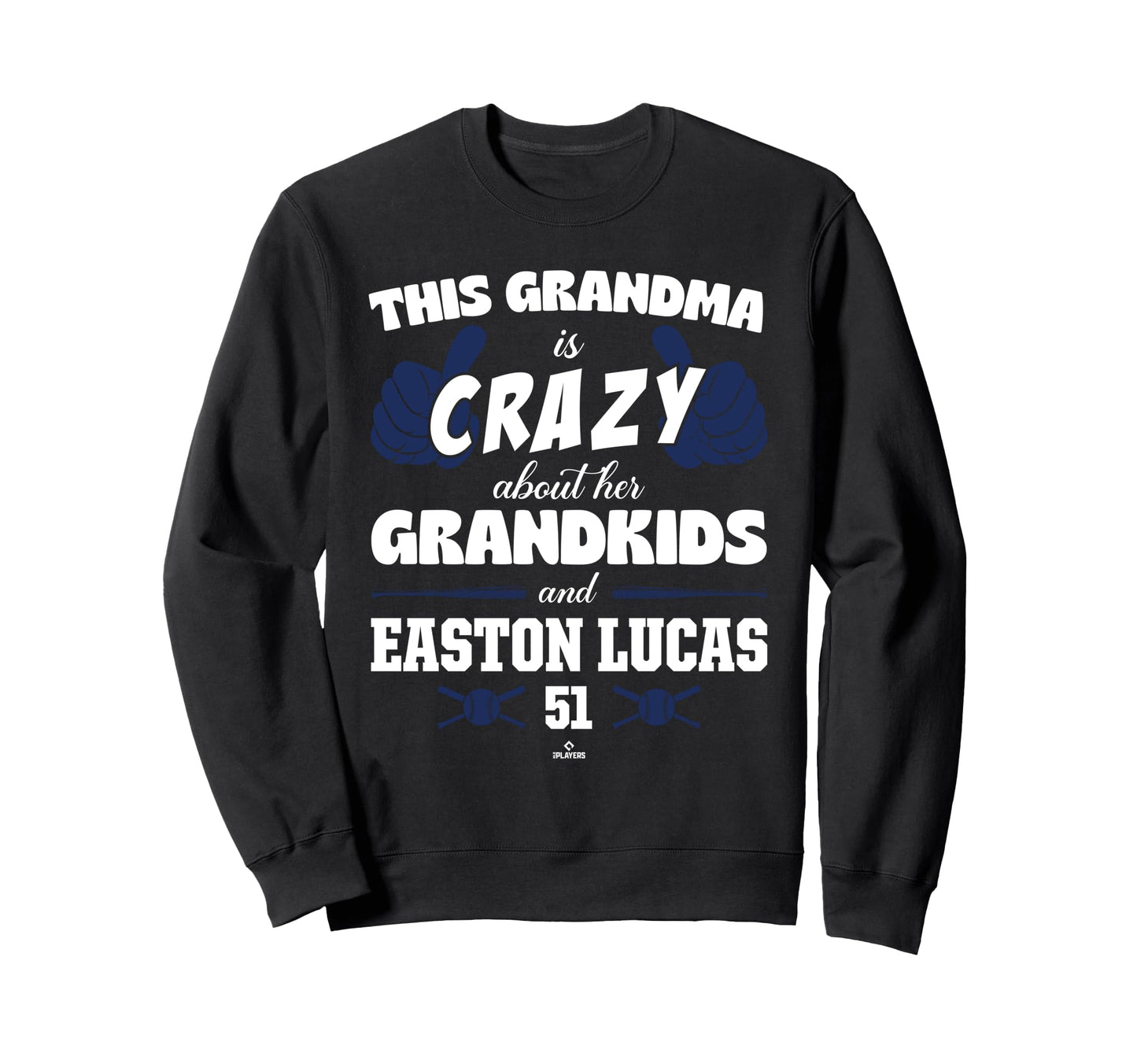 Grandma Crazy Easton Lucas Sweatshirt - Aesthetic Graphic for Adults - T-Shirt, Sweatshirt, Hoodie