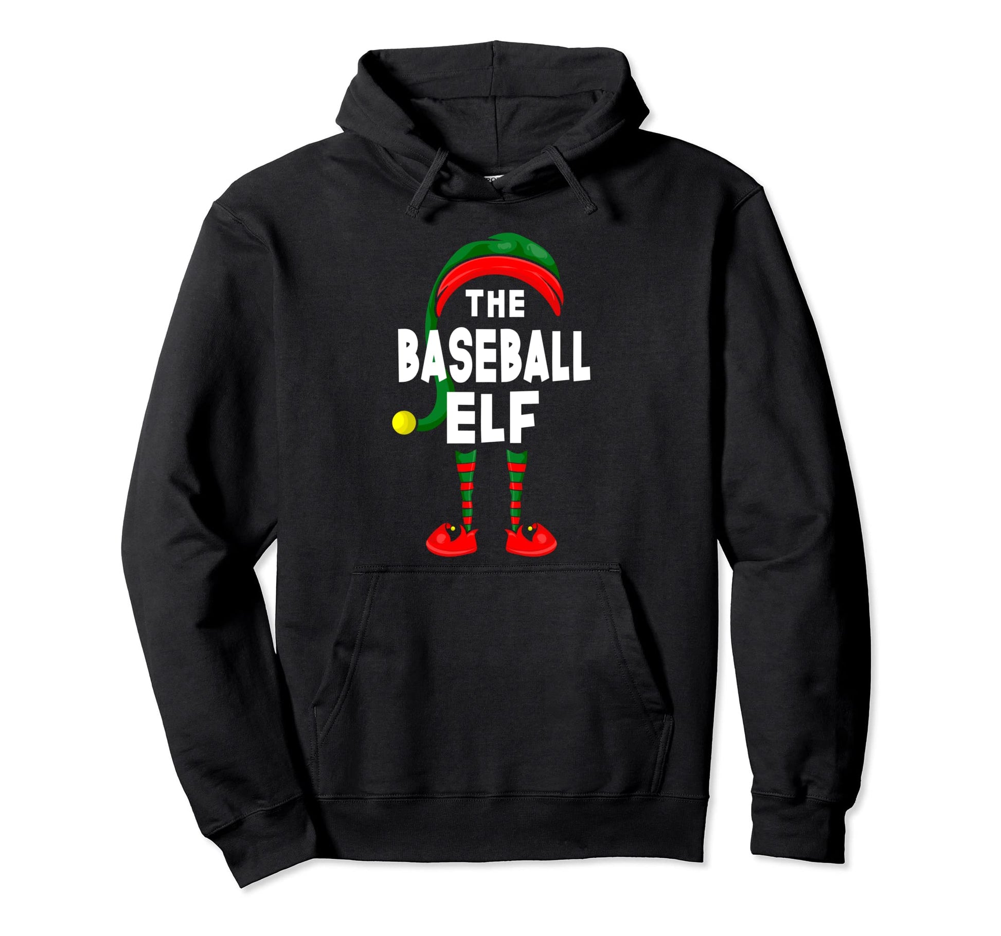 Carnival Or Party Costume Baseball Elf Hoodie - Graphic Print for Adults - T-Shirt, Sweatshirt, Hoodie