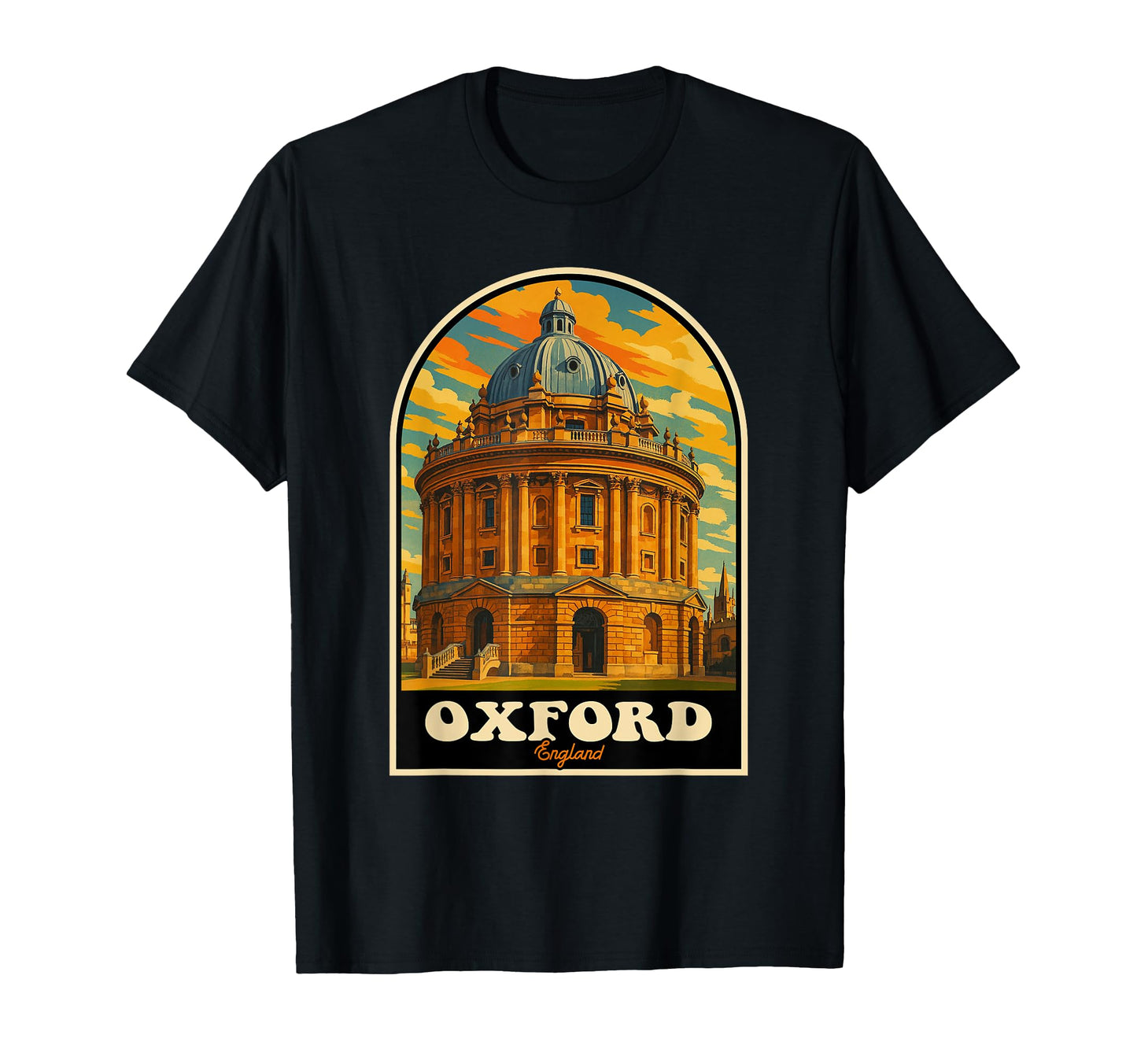 Oxford England Radcliffe Camera T-Shirt - Unique Graphic Unisex - T-Shirt, Sweatshirt, Hoodie