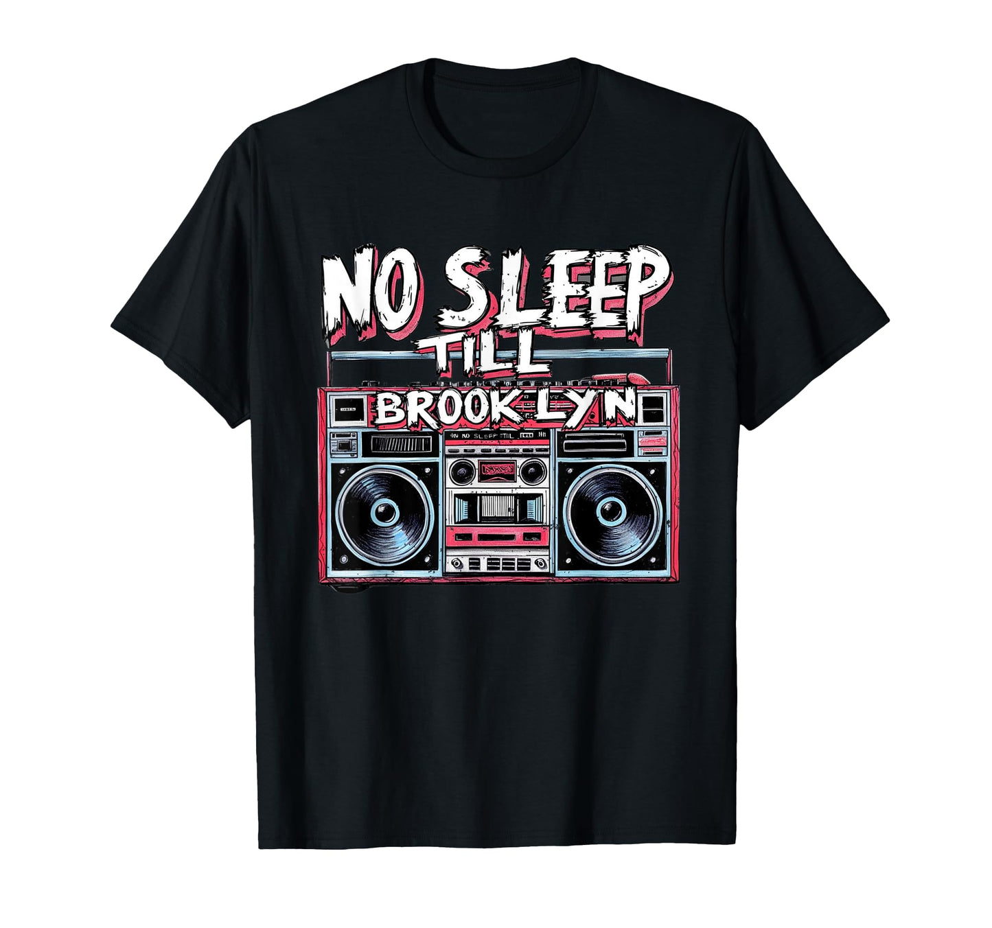 No Sleep Til Brooklyn Old School T-Shirt - Minimalist Print Men Women - T-Shirt, Sweatshirt, Hoodie