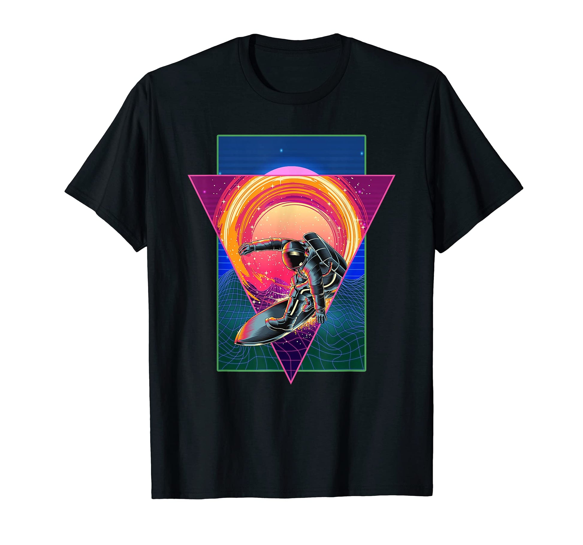 Space Vaporwave 80S Art Synthwave Surf T-Shirt - Unique Graphic for Adults - T-Shirt, Sweatshirt, Hoodie