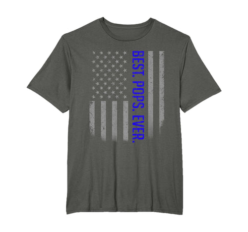 Best Pops Ever Us American Flag Gifts T-Shirt - Minimalist Print Men Women - T-Shirt, Sweatshirt, Hoodie