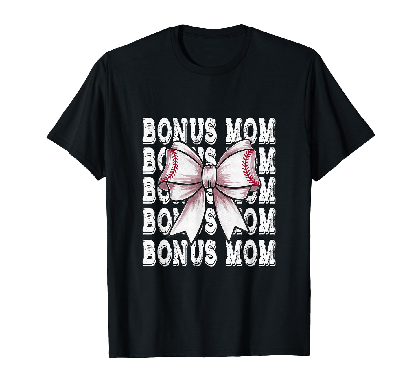 Coquette Baseball Bonus Mom Matching T-Shirt - Custom Art Print Unisex - T-Shirt, Sweatshirt, Hoodie