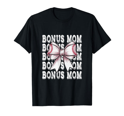 Coquette Baseball Bonus Mom Matching T-Shirt - Custom Art Print Unisex - T-Shirt, Sweatshirt, Hoodie