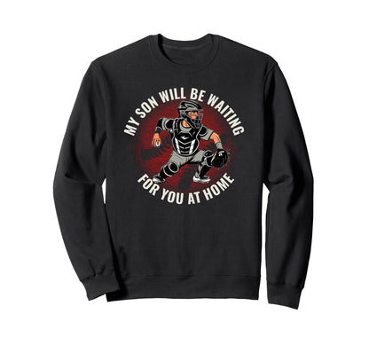 Baseball Parent Pride Catcher Sweatshirt - Fun Novelty Design for Adults - T-Shirt, Sweatshirt, Hoodie