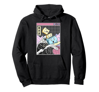 Toaster Great Wave Kawaii Hoodie - Casual Everyday Wear Men Women - T-Shirt, Sweatshirt, Hoodie